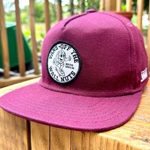 VANS OFF THE WALL NUTS Logo Patch Skate Trucker Baseball Snapback Hat Cap